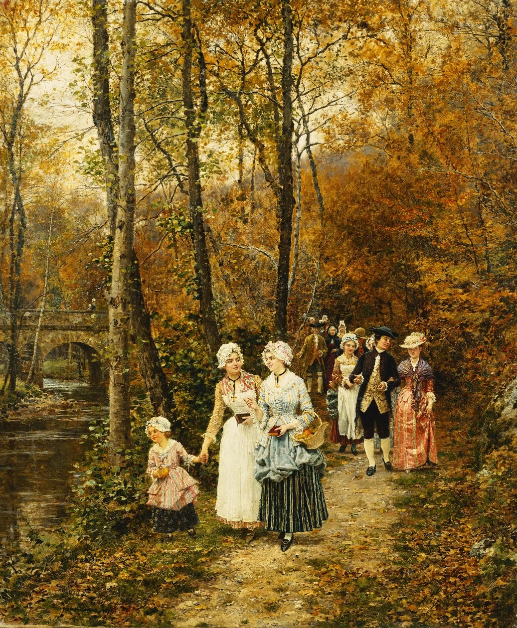 Marie - François Firmin, Girard, La passeggiata pomeridiana, 1879